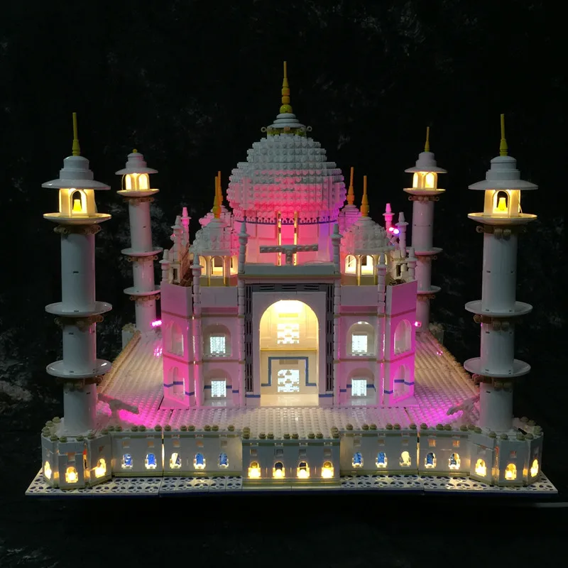 LED Light Kit (Only Light Included) For Legos 10189/10256 And 17001/17008 The Taj Mahal Model Building Blocks