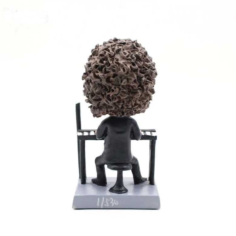 custom made piano music high quality cartoon bobblehead sculpture singer super star resin bobblehead anime figure wholesale