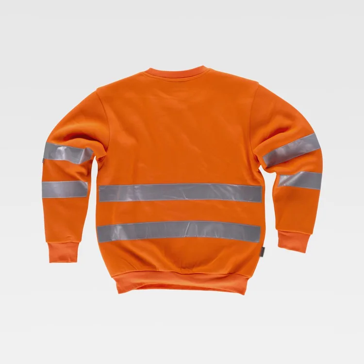 distributor export professional work clothes Two reflective tapes at chest wholesale sweatshirt hi vis shirt for men