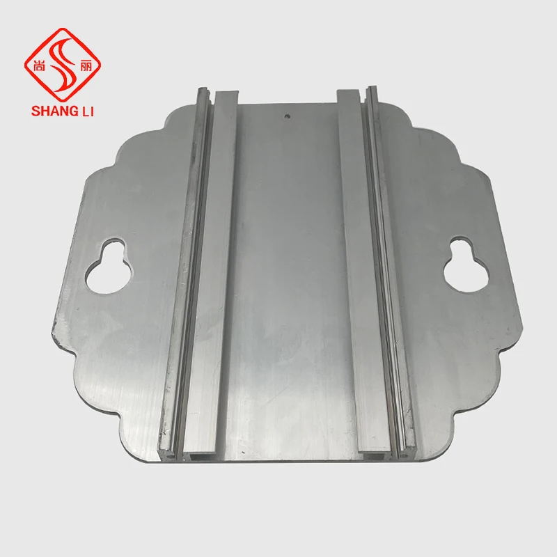 Extruding CNC Machining Finishing Aluminum Extrusion Plate Parts CNC drilling Manufacturer