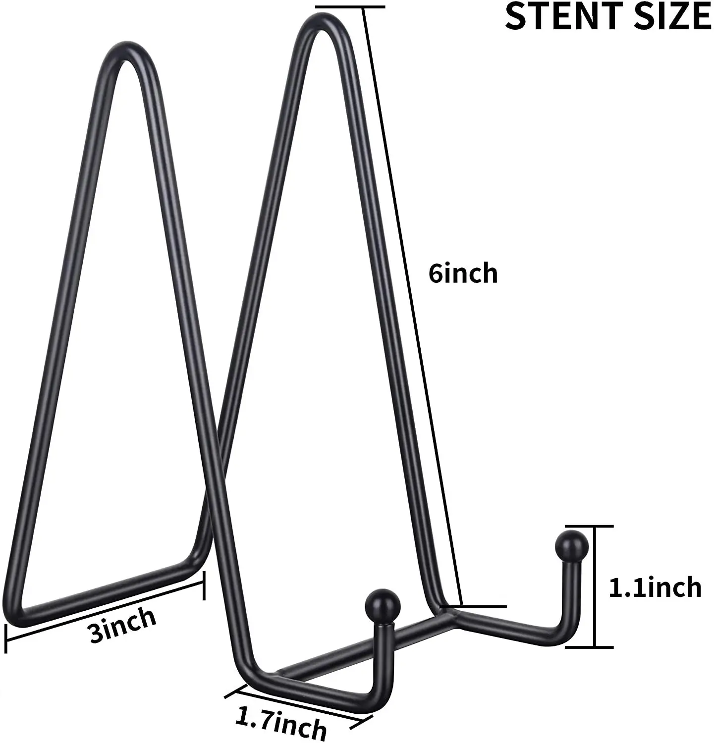 Metal Plate Stands for Display Picture Frame holder Stand Decorative Plate Book Photo Easel