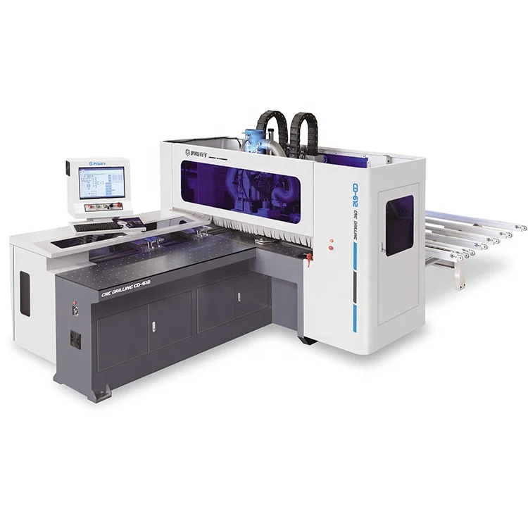 China panel saw, CNC six row drilling machine, operated easily, CD-612 processing width reach to 1200mm