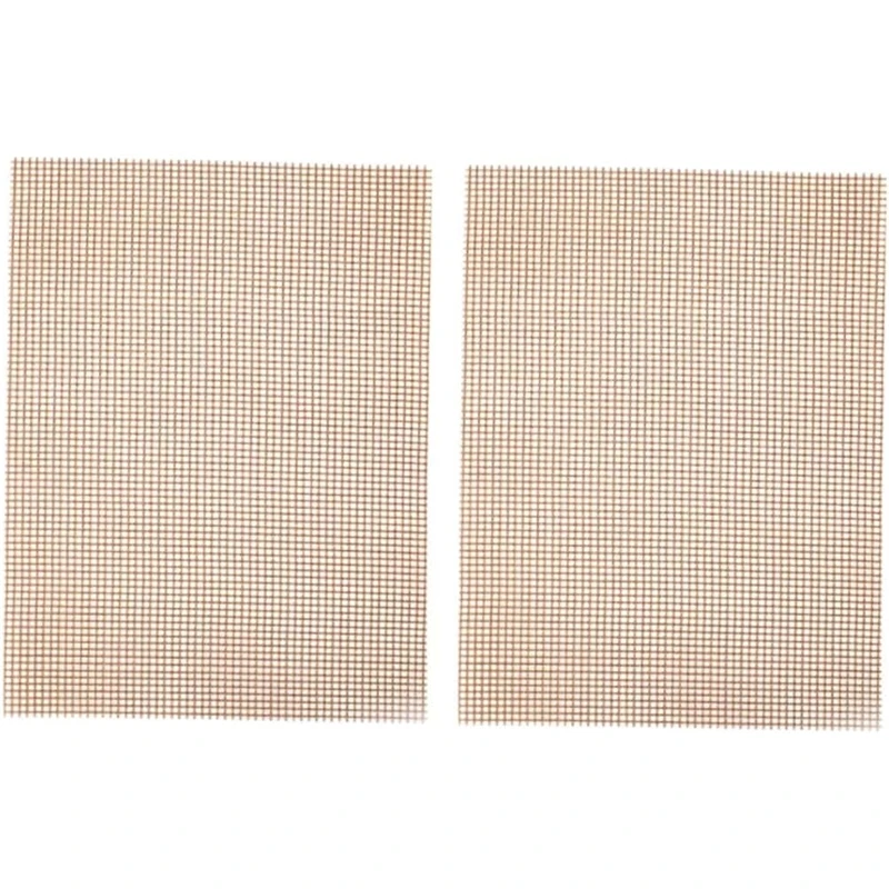 Factory wholesale heat resistant bbq mat set PTFE Grilling mesh Sheet For Charcoal Gas Grill