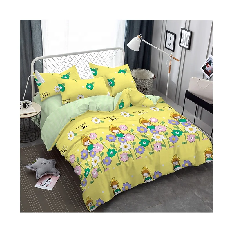 Multi-colors of 100% polyester microfiber disperse printing bedsheet fabric