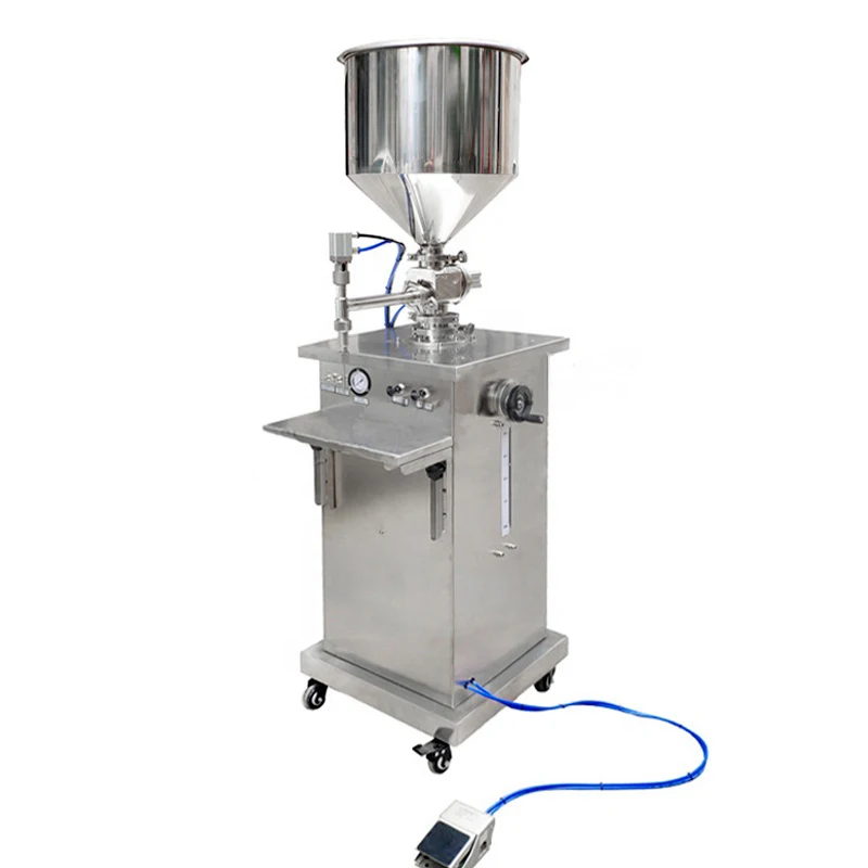 Pneumatic Vertical Liquid Sauce Paste Cream Filling Machine High Viscosity Fluid Liquid Filling Machine