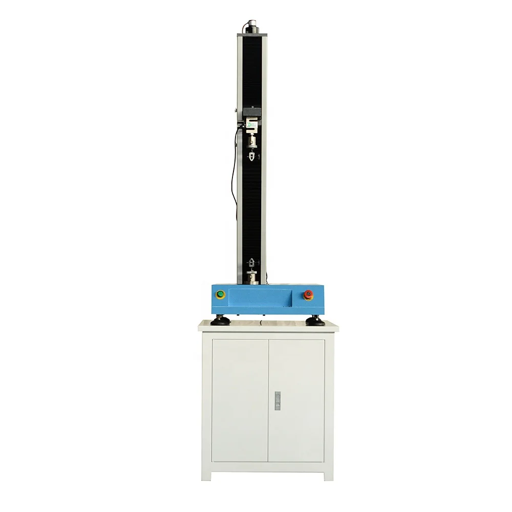 1KN Single Column Computer Control Electromechanical Test Equipment Laboratory Testing Machines With Manual Fixtures