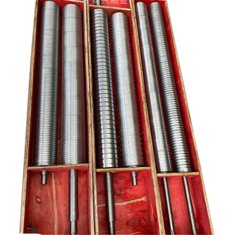 Pin plates Perforating rollers for embossing