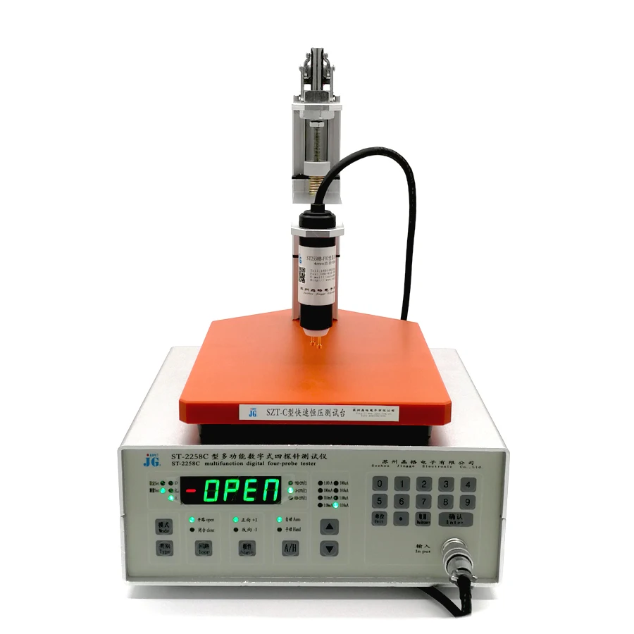 single crystal silicon square resistance tester four probe resistivity meter