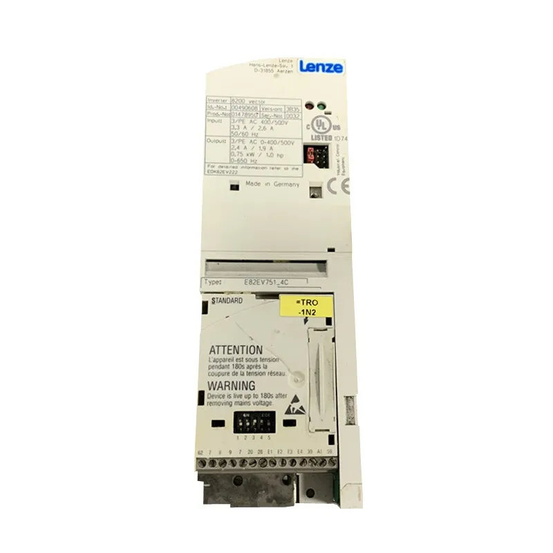 Used In Stock Lenze 8200 E82EV751-4C E82EV751K4C Servo Motor Drive frequency inverters & converters