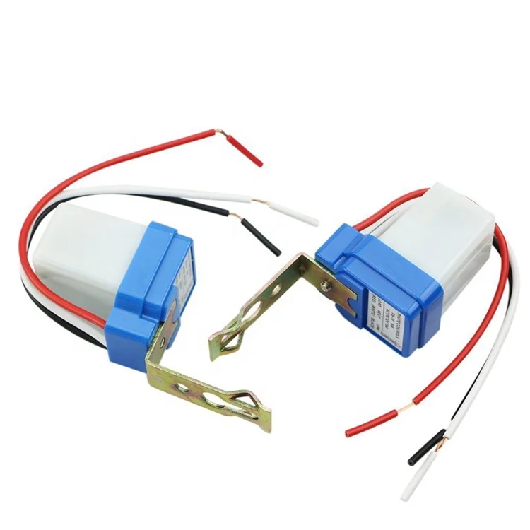 AS-10 10A Photoswitch Sensor Switch Auto On Off Photocell Street Light Control AC/DC 12V 24V 220V