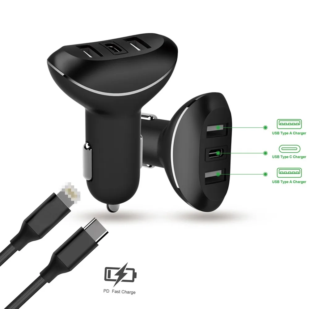 mobile car mobile accessories 5V 4.8A dual car charger for phone xs