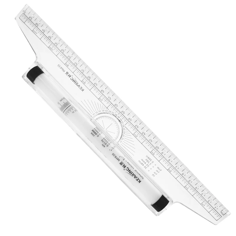 Универсальные параллельные линейки Kolding 30 см, угловая линейка, балансировочные весы для рисования, многофункциональная роликовая линейка для колебаний, 30 см, универсальная P