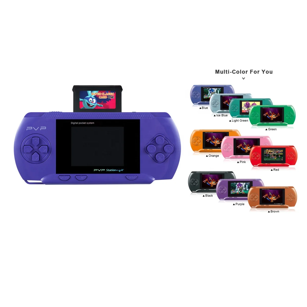 Free AV Cable 2.4Inch 8Bit Build In 90000 Juegos Cartridge Portable PVP Game PXP3 Slim Station Retro Portable Game