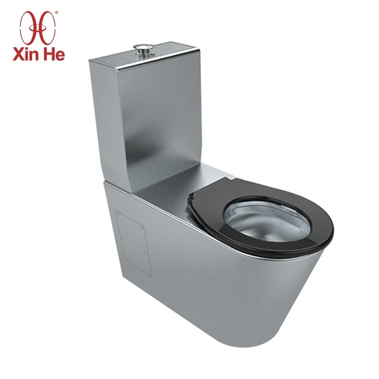 CE адаптируемые под требования заказчика общественный Туалет Китай высокого качества; Серебристого цвета из двух частей из нержавеющей стали туалет