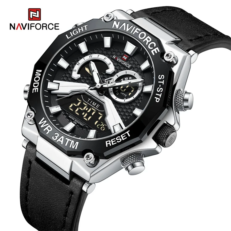 NAVIFORCE 9220 SBB relojes hombre mens watches Sport Quartz Digital watch with Japan movement wristwatch 2023