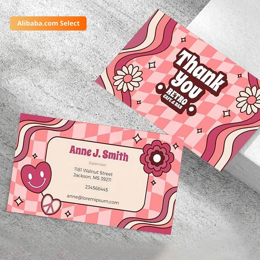 Thank You Cards Personalized Luxury White Paper Printing Gold Logo Business Thank You Card For Shopping Crystal Code