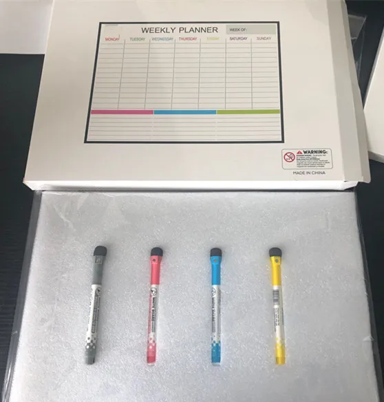 Большой размер сухой стираемый магнит на холодильник индивидуальный текст список покупок ежемесячный магнитный календарь