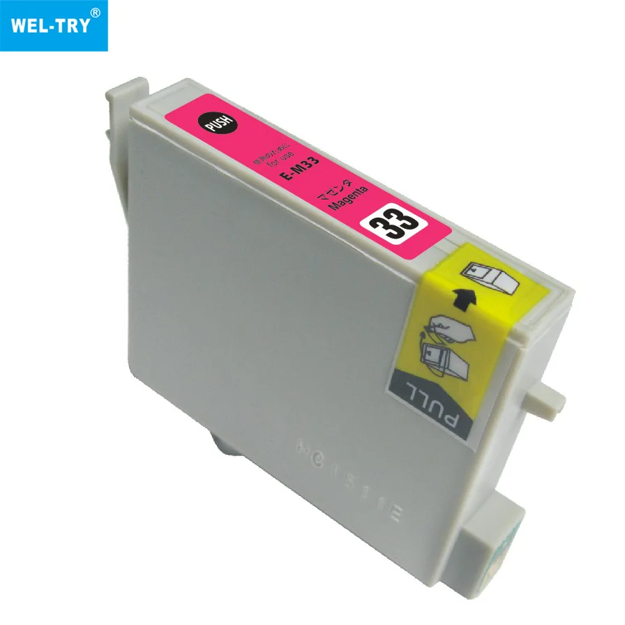 WEL-TRY ICBK53 ICC33 ICMB33 ICY33 ICM33 ICOR33 ICGL33 ICBL33 Premium Compatible Color Inkjet Ink Cartridge for Epson PX-G5000