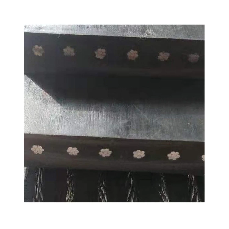 China-made steel wire spiral mesh core burn-resistant conveyor belt