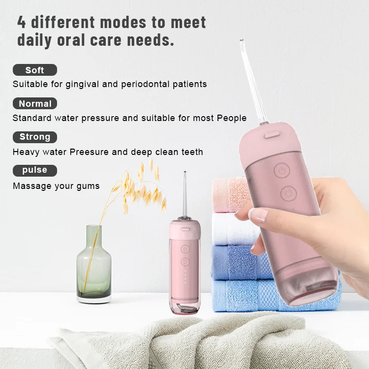180ml Usb Rechargeable Teeth Cleaner Water Pick Flosser Portable Dental Water Flosser Teeth Oral Personal Care Appliances