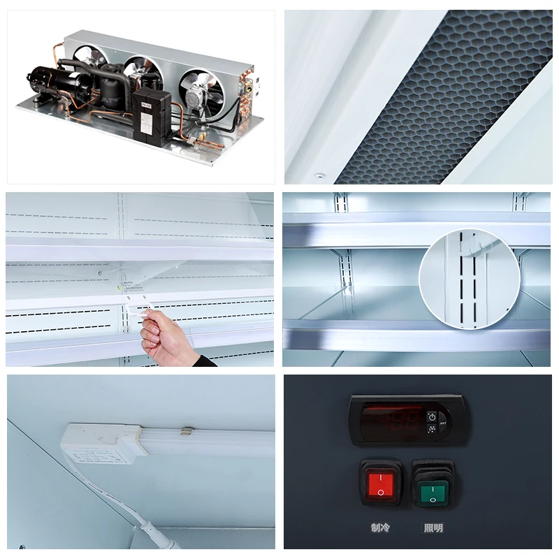 Stainless steel refrigerator cheese display case vegetable cooler for sale