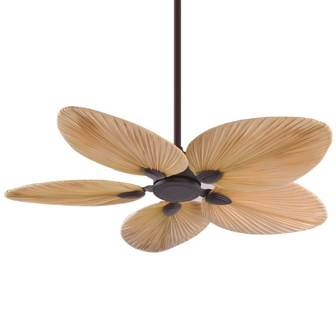 New Designs Decoration Hotel Office 52 Inch Hand-woven Rattan Blade Remote Control Ceiling Fan