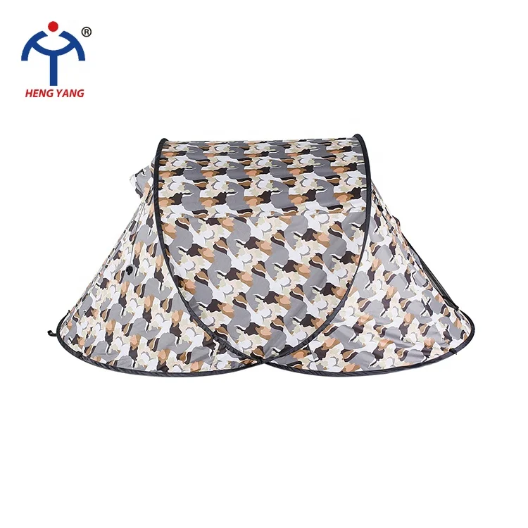 OEM Tent Beach Outdoor Wear-Resistant Easy Set Up And Carry Auto Open Up Custom 2-4 Person Outdoor Camping Tent