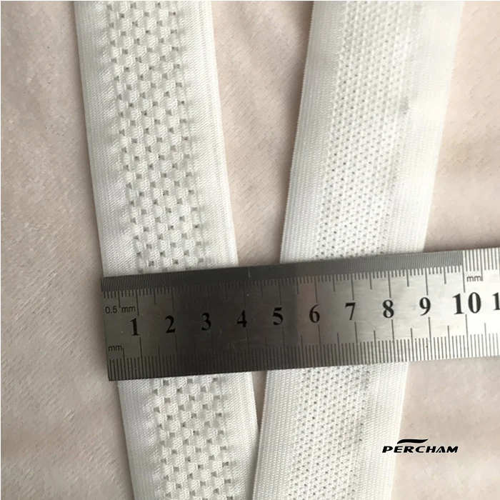 Width 40mm Two layers elastic webbing breathable sports shorts waistband mesh belt bands