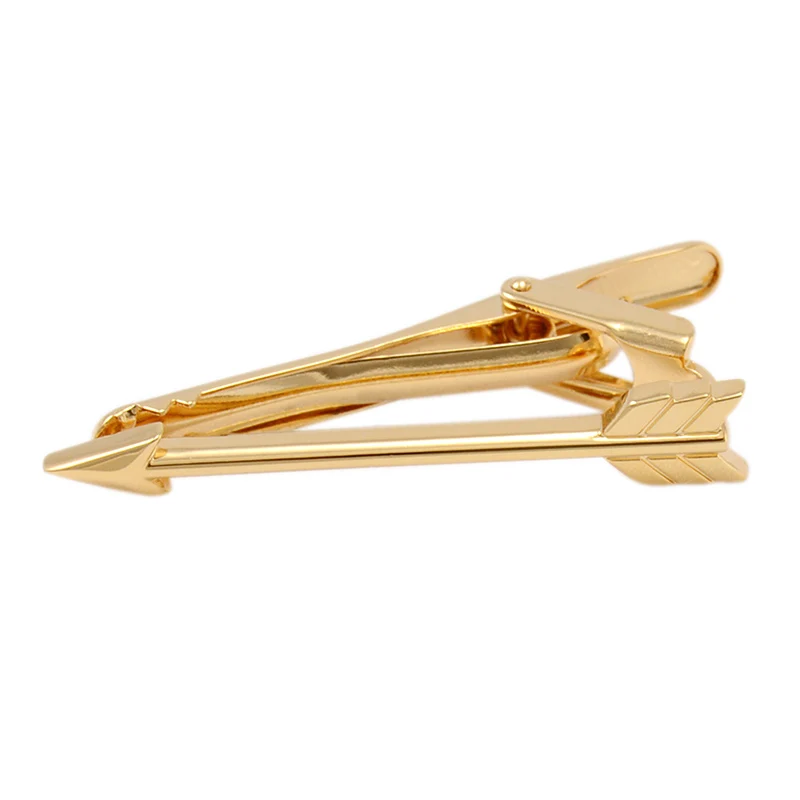 SAVOYSHI Gold-color Arrow Tie Clips for Mens Necktie Pin High Quality Personality Gift Tie Bar Free Carving Name