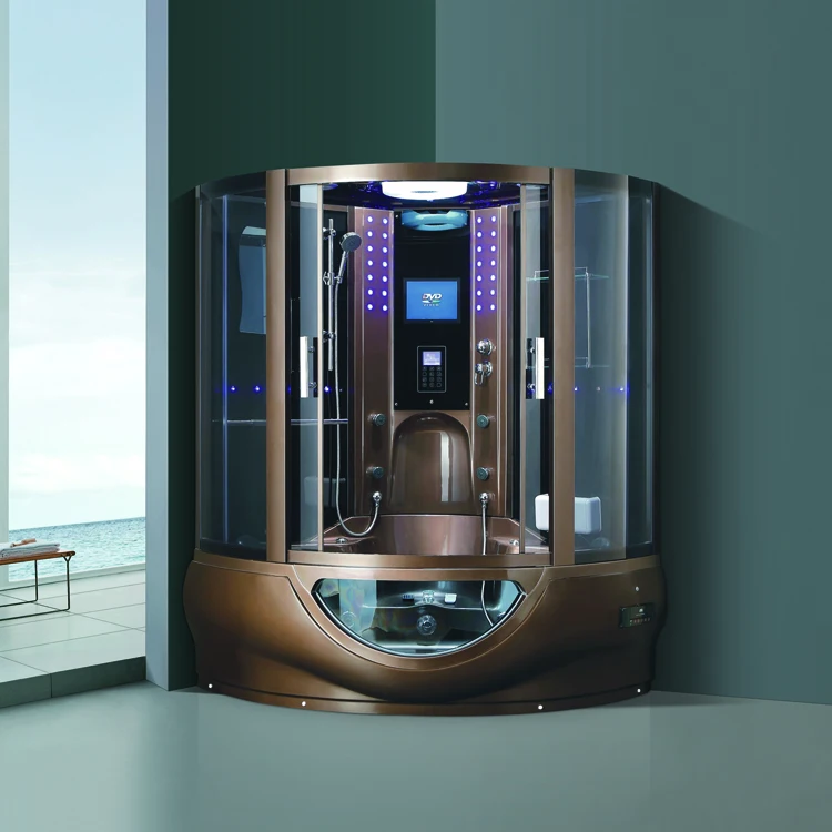 Indoor Large Size 2 Person Sauna Rooms Computer Control Wet Steam Shower Room Massage Computer Steam Rooms
