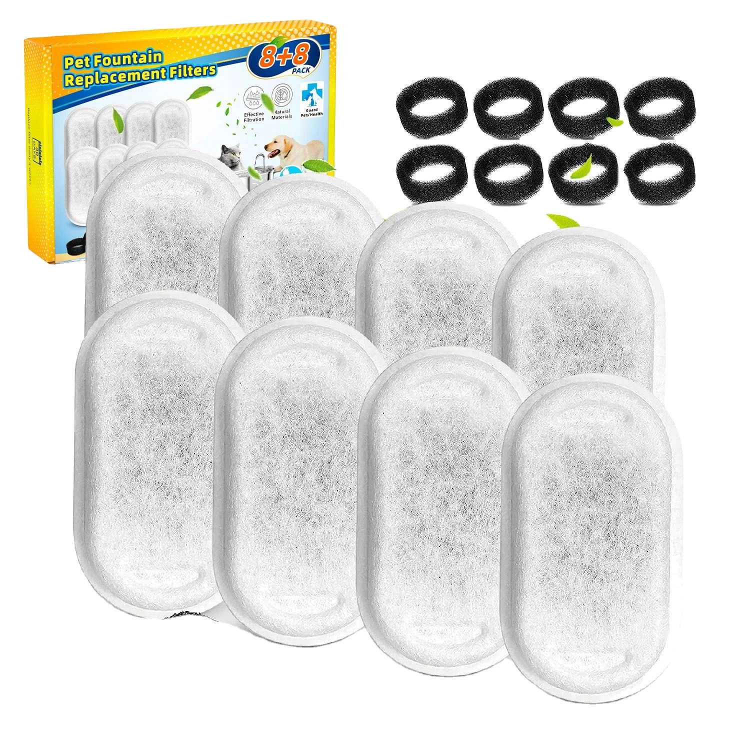 Stainless steel pet water dispenser filter, coconut shell activated carbon ion resin filter, cotton