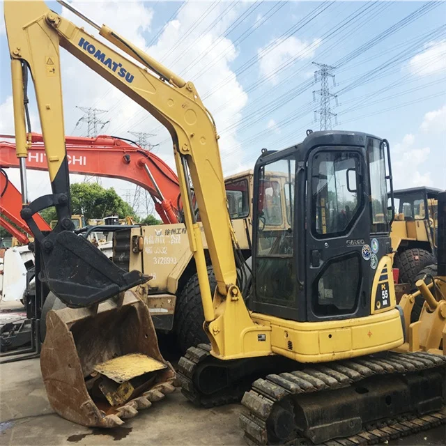 Б/у мини-экскаватор Komatsu pc55 избыточный японский экскаватор komatsu pc35 pc40 в