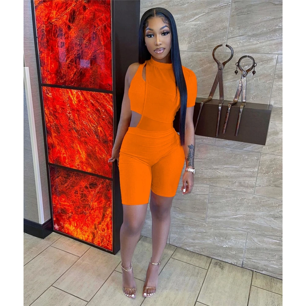 X03055c Women's Tracksuit Summer 2 Piece Sets 2021 New Arrivals