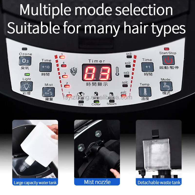 Stand Microwave Hair Steamer Machine With Ozone Oil Treatment Hair Color Steaming And Hair Drying