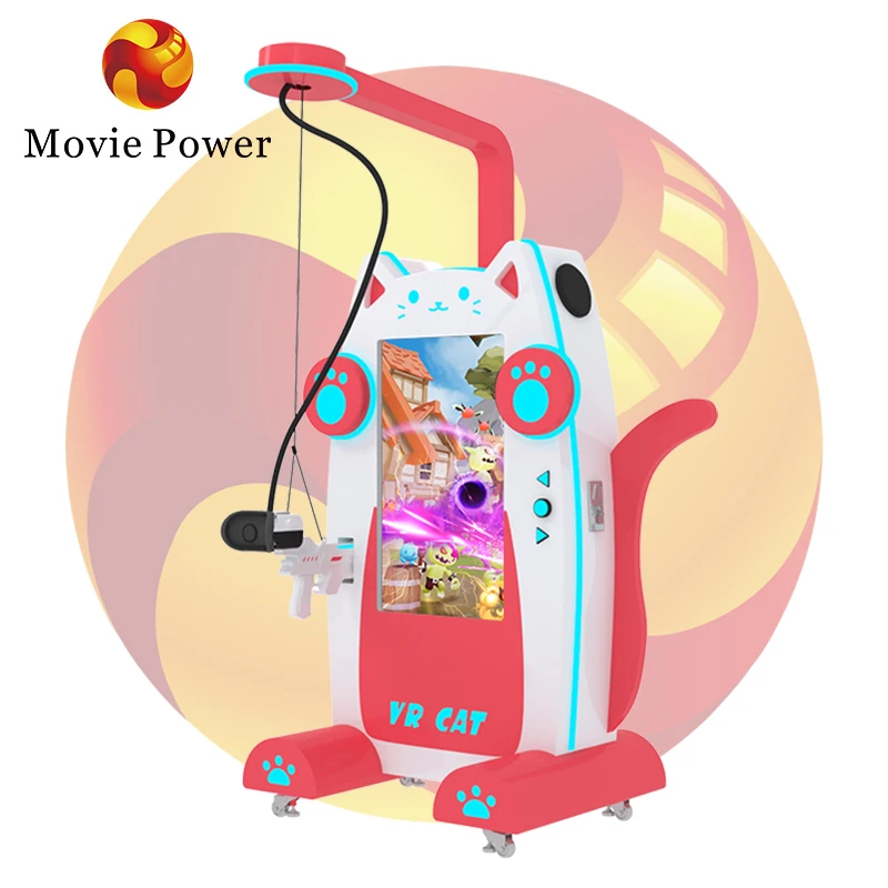 Interactive vr game simulator virtual reality platform 9d vr arcade machine amusement rides for kids