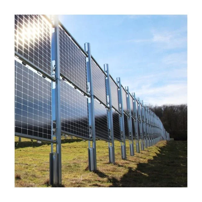 AS Ground Solar Mount Systems Galvanised Steel Vertical Solar Panel Mounting