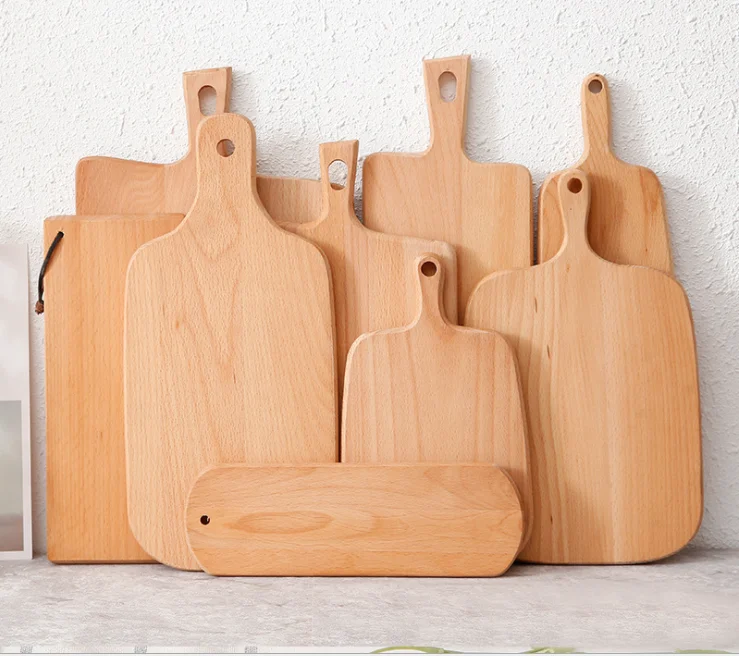 Custom design factory walnut beech acacia wood chopping boards supplier laser engraved Wood Serving wooden block cutting boards