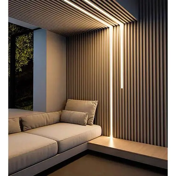 Wood slat wall panel decor Acoustic wall panel sound absorbing