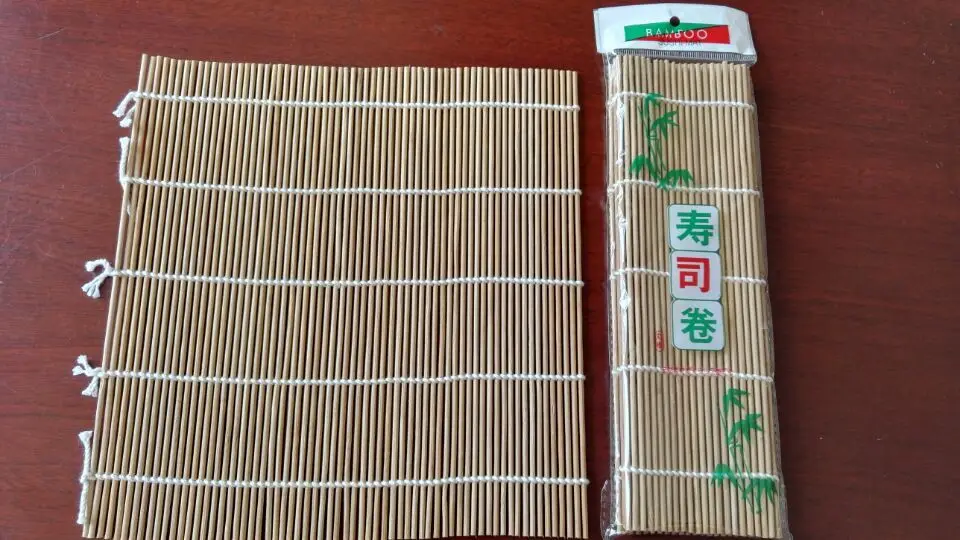 Carbonized color bamboo sushi rolling mat