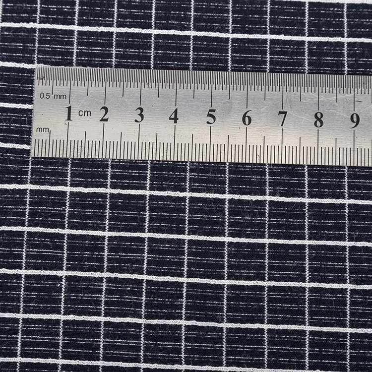 
Manufacturer plaid fabric knitting soft plaid stretch fabric pyjama trousers cotton yarn dyed fabric 