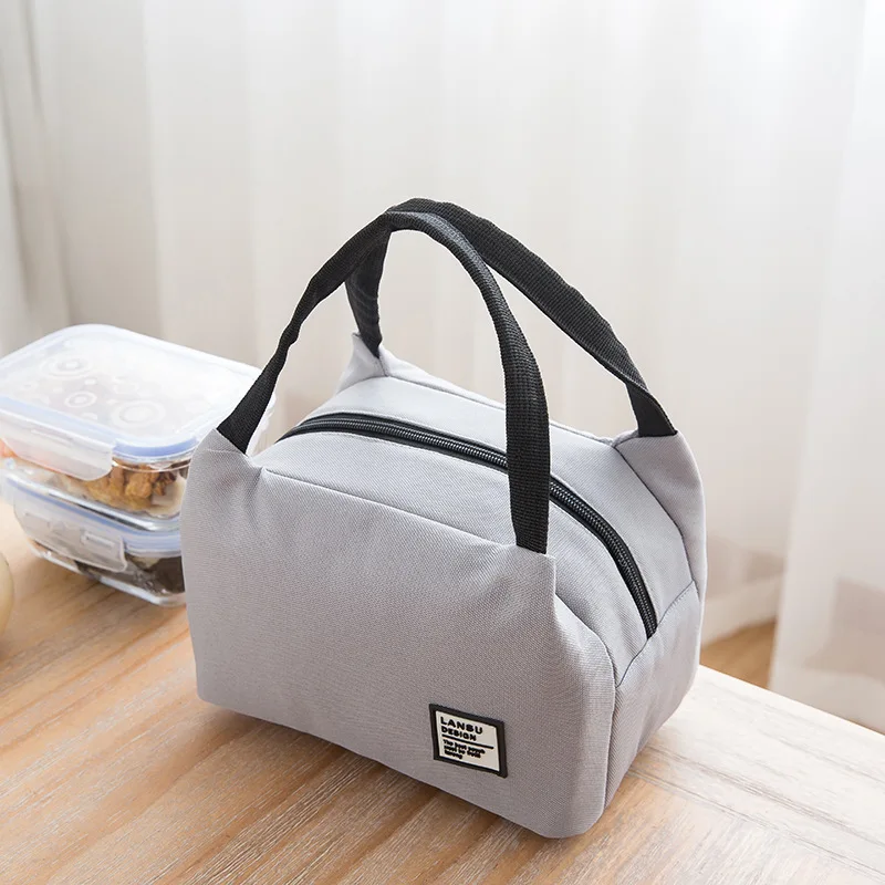 Portable 2022 New Thermal Insulated Box Tote Cooler Bag Bento Pouch Lunch Container School Food Storage Bags