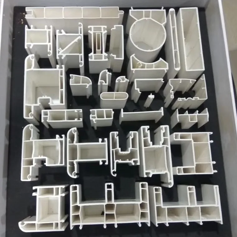 White UPVC Profiles Plastic Extrusion UPVC Door and Window Frame