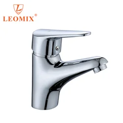 Factory Hot Sales Polished Chrome Brass Washbasin Sink Basin Faucet