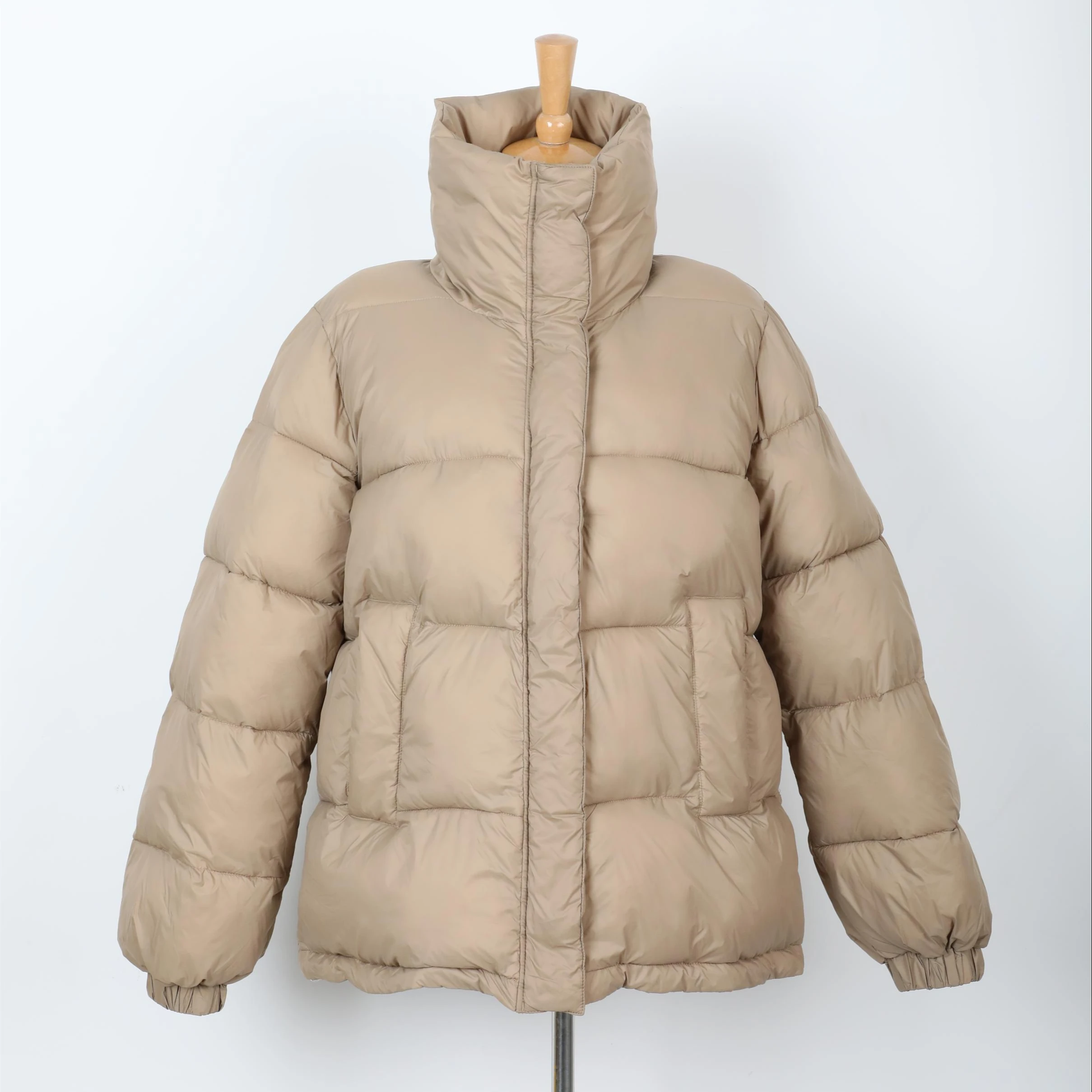 Полиэстер застежка на пуговицах с отложным воротником и длинными рукавами, длинное пальто, женское меховое пальто с