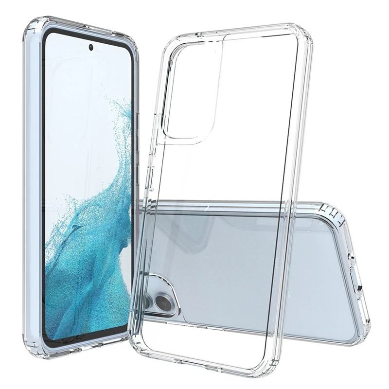 Transparent Clear Crystal PC Shockproof Protective Hard Mobile Phone Case For Samsung Galaxy A54 A34 A14 A33 A53 A73 5G