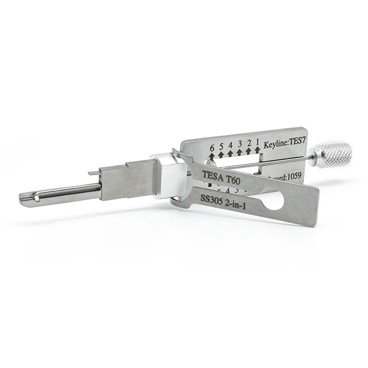2022 Новое поступление T-ESA T60 SS305 2-в-1 инструмент отмычка для слесаря Сделано в Китае