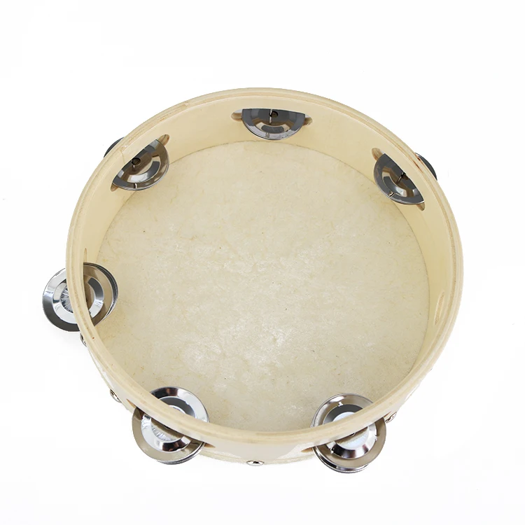 Professional manufacture cheap popular product mini tambourine wooden tambourines
