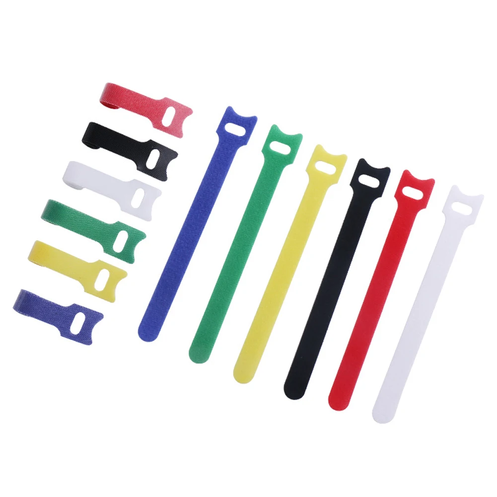 Reusable Fastening Cable Ties with Hook and Loop Self adhesive Cable Strap