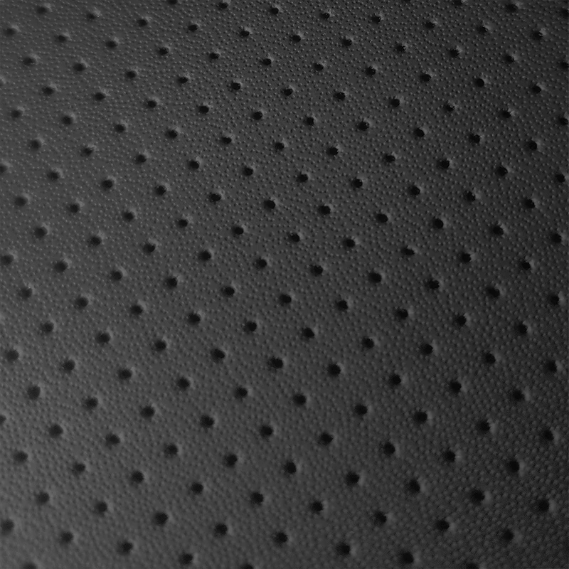 Customized 1.3mm Color Fastness Level Four Soft Synthetic Half Hole Microfiber Leather For Car Seat