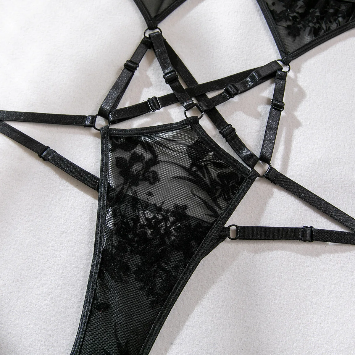 Wholesale How Sell Lingerie 2024 Hot Custom Logo High Quality Black Women Sexy Lingerie Set Pictures of Lingerie